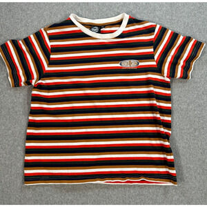 Santa Cruz Skateboards Redwood Striped Tee Shirt Women's Medium Crew Neck